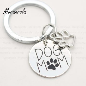 "Dog Mom "dog lover  Keychain,