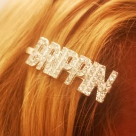 Rhinestones Letters Hair Clips photo review